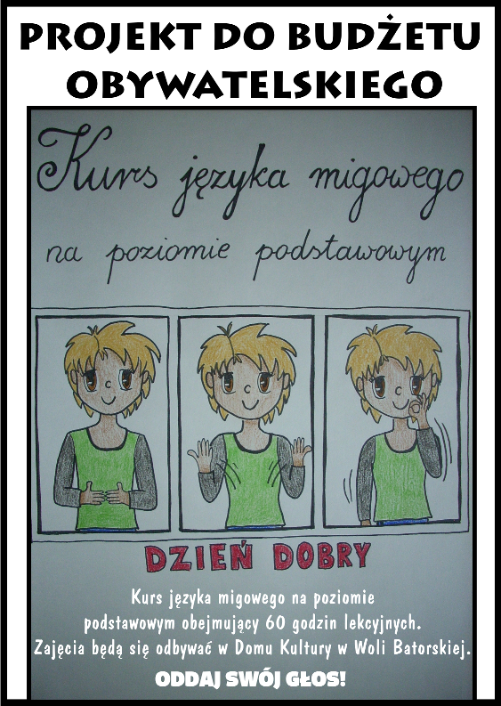 plakat 1 - język migowy